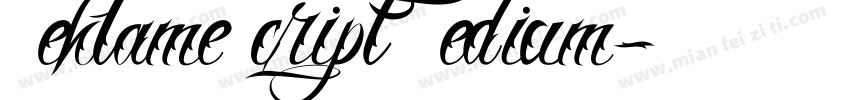 ReklameScript Medium字体转换